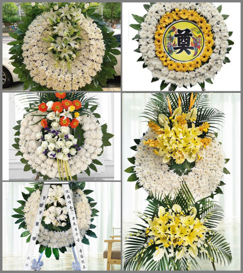 湖南永州祁阳县潘市镇高山村花圈速递